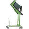 Basculeur élevateur mobile de poubelles MKS-H, pompe manuelle, vert RAL 6011