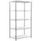 Basisrek H 2000 x B 1000 x D 600 mm, lichtgrijs, met 5 legborden