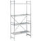 Basisstelling, roestvrij staal, volle legborden, B 900 x D 400 mm