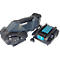 Batterij-omsnoeringsgereedschap BW-04, voor PP &amp; PET kunststofband met B 12-16 mm &amp; dikte 0,5-1,05 mm, trekkracht 500-2500 N, 3 standen, zwart