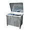 Batterijafvalcontainer BAUER SAP 601 K, staalplaat, thermisch verzinkt, afsluitbaar, stapelbaar, B 1120 x D 960 x H 920 mm