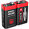 batterijen, voor rookmelder, E-Block, 9 V, 2 stuks