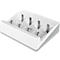 Batterijlader voor batterijen, 2x of 4x AA/AAA/C/D &amp; 1x 9V, oplaadtijd 4,5 uur, USB-C (incl. kabel), 100-240 V, B 154 x D 49 x H 129 mm, wit