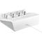 Batterijlader voor batterijen, 2x of 4x AA/AAA/C/D &amp; 1x 9V, oplaadtijd 4,5 uur, USB-C (incl. kabel), 100-240 V, B 154 x D 49 x H 129 mm, wit