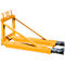 Bauer afvalverzamelaar MH-I, met rubberen aanslag, voor 1x 80- tot 360-L-MGB, L 1030 x B 585 H 680 mm, gelakt, geel-oranje RAL 2000
