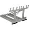 Bauer afvalverzamelaar MH-II, met rubberen aanslag, voor 2x 80- tot 360-L-MGB en 1x 1100-L-MGB, L 1030 x B 1070H 680 mm, gelakt, muisgrijs RAL 7005