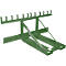 Bauer afvalverzamelaar MH-III, met rubberen aanslag, voor 3x 80- tot 360-L-MGB, L 1030 x B 1595 x H 680 mm, gelakt, reseda groen RAL 6011