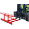 Bauer afvalverzamelaar MH-III, met rubberen aanslag, voor 3x 80- tot 360-L-MGB, L 1030 x B 1595 x H 680 mm, gelakt, vuurrood RAL 3000