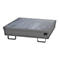 BAUER AM-4/A opvangbak, met rooster, staal, 245 l, B 1200 x D 1200 x H 335 mm, grijs