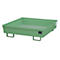 BAUER AO-4/A opvangbak, staal, 280 l, B 1200 x D 1200 x H 335 mm, groen