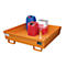 BAUER AO-4/A opvangbak, staal, 280 l, B 1200 x D 1200 x H 335 mm, oranje