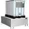 Bauer Auffangwanne VAW-1000, L 1460 x B x 1460 x H 620 mm, bis 1000 l, Edelstahl, unterfahrbar