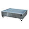 BAUER AW-2/PE opvangbak met rooster, 210 l, B 1215 x D 815 x H 365 mm, gegalvaniseerd