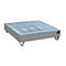BAUER AW-4/A/PE opvangbak met rooster, 211 l, B 1215 x D 1215 x H 290 mm, grijs