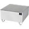 Bauer Bac de rétention VAW-1, L 800 l x 800 x H 465 mm, jusqu'à 210 l, inox, accessible par le dessous