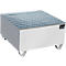 Bauer Bac de rétention VAW-1, L 800 l x 800 x H 465 mm, jusqu'à 210 l, inox, accessible par le dessous