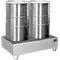 Bauer Bac de rétention VAW-2, L 1200 l x 800 x H 360 mm, jusqu'à 224 l, inox, accessible par dessous