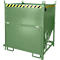 Bauer Bac de silo SGK 100, vidange par câble de traction, L 1000 x l 1200 x H 1405 mm, 1 m³, jusqu'à 1500 kg, acier, vert réséda