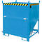 Bauer Bac de silo SGK 100, vidange par câble de traction, L 1000 x l 1200 x H 1405 mm, 1 m³, jusqu'à 1500 kg, tôle d'acier, bleu clair