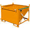 Bauer Bac de silo SGK 50, vidange par câble de traction, L 1000 x l 1200 x H 935 mm, 0,5 m³, jusqu'à 750 kg, tôle d'acier, jaune-orange