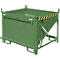 Bauer Bac de silo SGK 50, vidange par câble de traction, L 1000 x l 1200 x H 935 mm, 0,5 m³, jusqu'à 750 kg, tôle d'acier, vert réséda