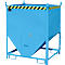 Bauer Bac de silo SGS 100, avec fermeture à glissière, L 1000 x l 1200 x H 1495 mm, 1 m³, jusqu'à 1500 kg, acier, bleu clair