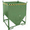 Bauer Bac de silo SGS 100, avec fermeture à glissière, L 1000 x l 1200 x H 1495 mm, 1 m³, jusqu'à 1500 kg, acier, vert réséda