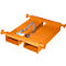 Bauer Big Bag Traverse TBB-E, voor vorkheftruck, L 650 x B 610 x H 145 mm, tot 1000 kg, staal, geel-oranje