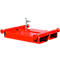Bauer Big Bag Traverse TBB-E, voor vorkheftruck, L 650 x B 610 x H 145 mm, tot 1000 kg, staal, vuurrood