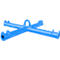 Bauer Big Bag Traverse TBB, for crane, L 1100 x W 1100 x H 215 mm, up to 2000 kg, tubular steel, light blue