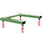 Bauer Big Bag Traverse TBB-W, voor vorkheftruck, L 900 x B 945 x H 365 mm, tot 1250 kg, staal, reseda groen