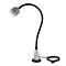 Bauer &amp; Böcker Flexi LED werklamp, 4,5 W, 450 lm, 5500 K, dimbaar, kantelbaar, magneetvoet, IP65, L 610 mm, aluminium, grijs-zwart