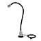 Bauer &amp; Böcker LED werklamp spot, 2,5 W, 200 lm, 5500 K, kantelbaar, dimbaar, magnetische voet, IP65, L 600 mm, aluminium, grijs-zwart