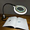 Bauer &amp; Böcker Slim LED loeplamp, 6x vergroting, 7,5 W, 460 lm, 5500 K, kantelbaar, IP65, magnetische voet, kunststof, zwart