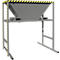 Bauer BTM Befülltrichter, Stahlblech, mobil und stationär, Einfahrtaschen, L 1700 x B 1980 x H 2050 mm, lackiert, mausgrau RAL 7005