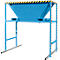 Bauer BTM Trémie de remplissage, tôle d'acier, mobile et stationnaire, pattes d'entrée, L 1700 x l 1980 x H 2050 mm, peint, bleu clair RAL 5012