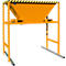 Bauer BTM Trémie de remplissage, tôle d'acier, mobile et stationnaire, pattes d'entrée, L 1700 x l 1980 x H 2050 mm, peint, jaune orangé RAL 2000
