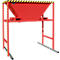 Bauer BTM Trémie de remplissage, tôle d'acier, mobile et stationnaire, pattes d'entrée, L 1700 x l 1980 x H 2050 mm, peint, rouge feu RAL 3000
