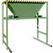 Bauer BTM Trémie de remplissage, tôle d'acier, mobile et stationnaire, pattes d'entrée, L 1700 x l 1980 x H 2050 mm, peint, vert réséda RAL 6011