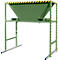 Bauer BTM Trémie de remplissage, tôle d'acier, mobile et stationnaire, pattes d'entrée, L 1700 x l 1980 x H 2050 mm, peint, vert réséda RAL 6011