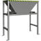 Bauer BTS Befülltrichter, Stahlblech, Standkonstruktion, Einfahrtaschen, lackiert, L 980 x B 1980 x H 2050 mm, mausgrau RAL 7005