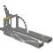 Bauer Fasslifter RS 60-I, für Stapler, 1 x 60-l Fässer, L 1050 x B 410 x H 460 mm, bis 100 kg, Stahl, Mausgrau