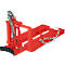 Bauer Fasslifter RS 60-I, für Stapler, 1 x 60-l Fässer, L 1050 x B 410 x H 460 mm, bis 100 kg, Stahl, Stahl, Feuerrot