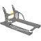 Bauer Fasslifter RS 60-II, für Stapler, 2x 60-l-Fässer, L 1050 x B 650 x H 460 mm, bis 200 kg, Stahl, Mausgrau