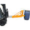 Bauer Fasslifter RS-I/D 91, für Stapler, 1 x 110 bis 200-l-Deckelfässer, L 1285 x B 585 x H 810 mm, bis 800 kg, Stahl, Gelborange