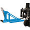 Bauer Fasslifter RS-I/D 91, für Stapler, 1 x 110 bis 200-l-Deckelfässer, L 1285 x B 585 x H 810 mm, bis 800 kg, Stahl, Lichtblau