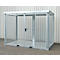 Bauer gasflessencontainer type GFC-E, afsluitbaar, L 3135 x B 1570 x H 2260 mm Roosterbodem