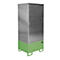 BAUER Gevaarlijke stoffen kast GS-1, plaatstaal, van onderen toegankelijk, B 840 x D 690 x H 1930 mm, voor 1 x 200 l vat, groen