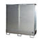 BAUER Gevaarlijke stoffen kast GS-2, plaatstaal, van onderen toegankelijk, B 1680 x D 690 x H 1780 mm, voor 2 x 200 l vaten, gegalvaniseerd