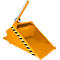 Bauer godet hydraulique pour chariot élévateur DGS 500, hydraulique pour chariot élévateur, L 1610 x l 1050 x H 1370 mm, 0,5 m³, jusqu'à 1000 kg, acier peint, jaune-orange